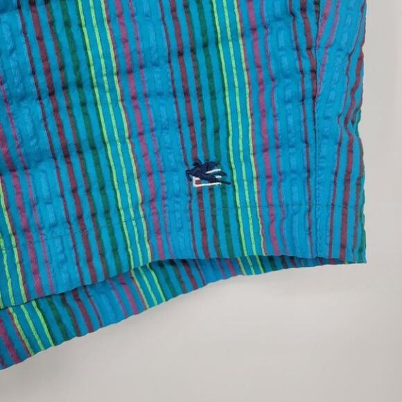 Etro Men's Striped Board Shorts Swim Beach Shorts Size Small - Picture 3 of 5